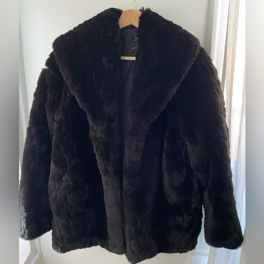 Zara faux fur jacket super warm!
